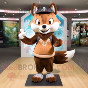 Brown Fox mascotte kostuum...