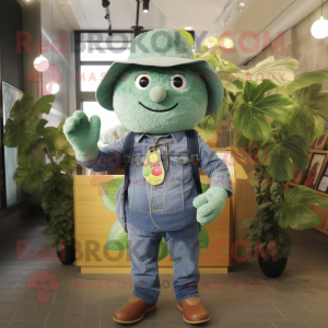 Skogsgrön hallon maskot...