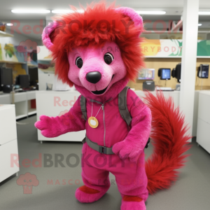 Magenta Mongoose mascotte...