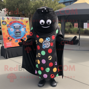 Black Pizza Slice mascotte...