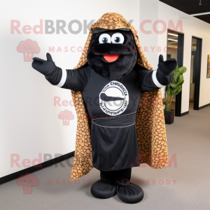 Black Pizza Slice mascotte...