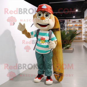  Skateboard maskot kostym...