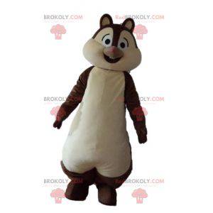 Tic or Tac brown and white squirrel mascot - Redbrokoly.com