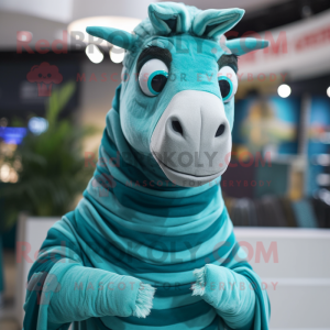 Teal Quagga mascotte...