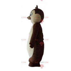 Tic or Tac brown and white squirrel mascot - Redbrokoly.com
