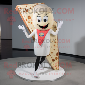 Cream Pizza Slice maskot...