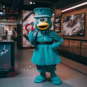 Teal Soldier mascotte...