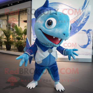 Blue Swordfish mascotte...