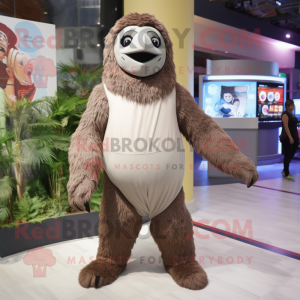  Giant Sloth maskot drakt...