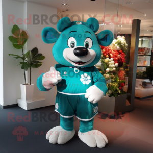 Turkis firkløver maskot...