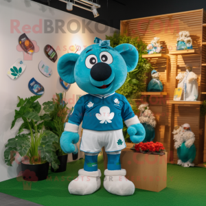 Turkis firkløver maskot...