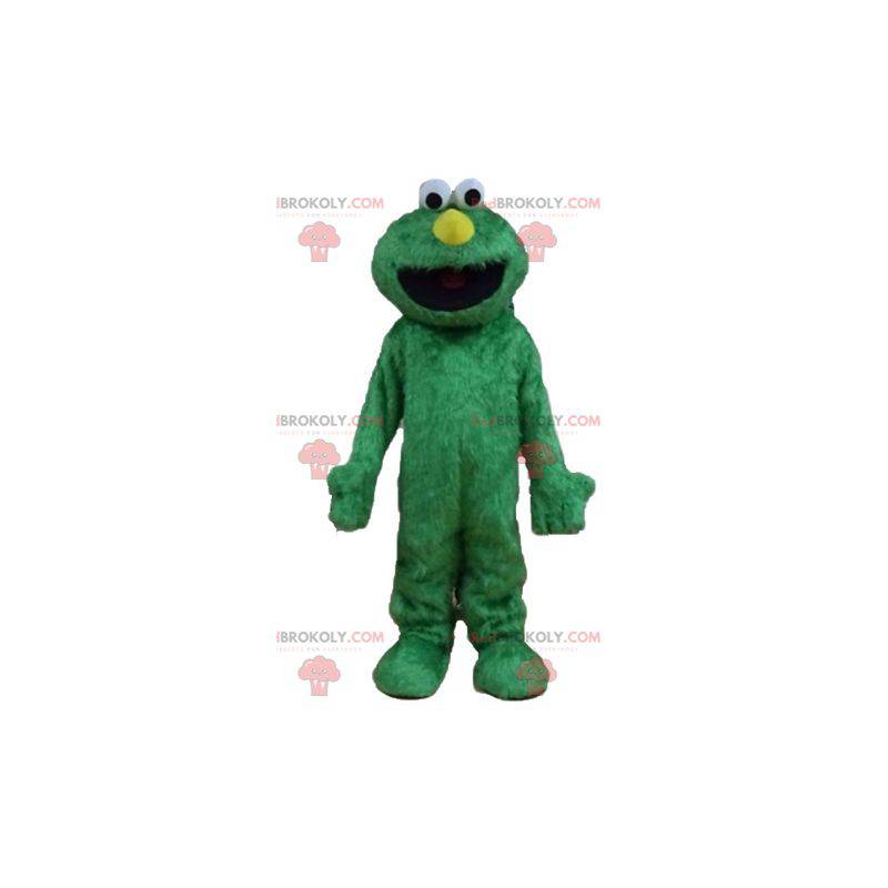 Mascotte d'Elmo célèbre marionnette du Muppets Show vert -