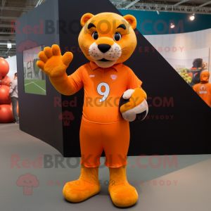 Oranje Puma mascotte...