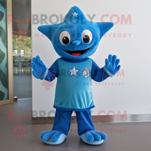 Blue Starfish mascotte...