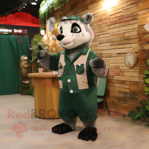 Forest Green Badger maskot...