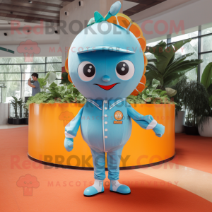 Sky Blue Grapefrukt maskot...