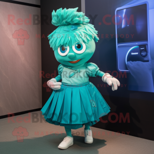 Personagem de mascote Teal...