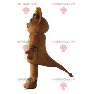 Mascotte di creatura marrone gnomo piccolo mostro -