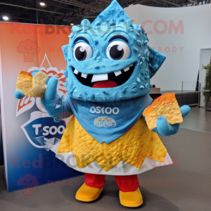 Himmelblå Nachos maskot...