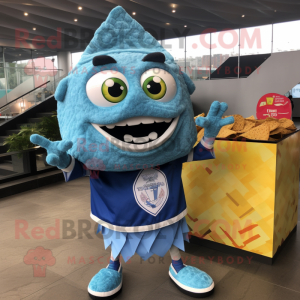 Himmelblå Nachos maskot...