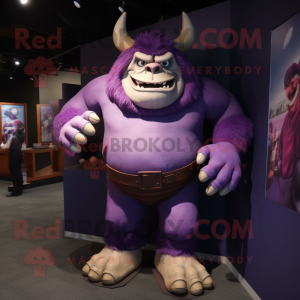 Purple Ogre maskotdräkt...