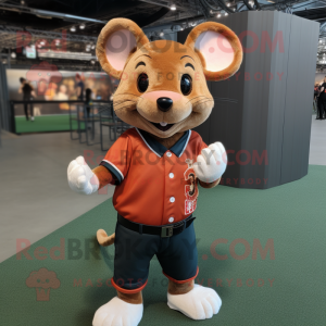 Rust Mouse mascotte kostuum...