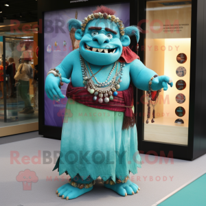 Turquoise Ogre mascotte...