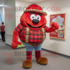 Roter Hamburger Maskottchen...