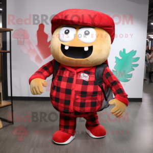 Red Hamburger mascotte...
