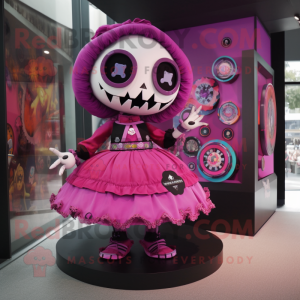 Magenta Skull mascotte...