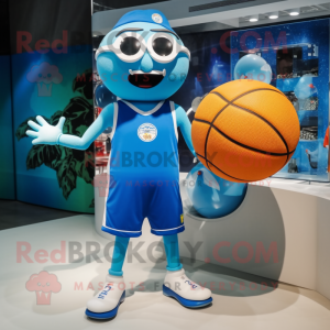 nan Basketball Ball mascot costume character dressed with a One-Piece Swimsuit and Brooches