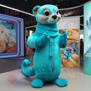 Cyan Mongoose maskot...