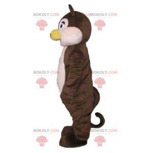 Mascote esquilo marrom e rosa Tic ou Tac - Redbrokoly.com