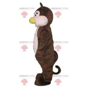 Mascote esquilo marrom e rosa Tic ou Tac - Redbrokoly.com