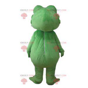 Giant red and yellow green frog mascot - Redbrokoly.com