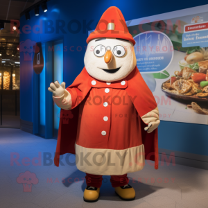 nan Shakshuka mascot costume character dressed with a Coat and Belts