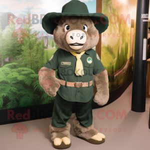 Forest Green Buffalo maskot...