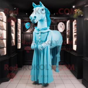 Cyan Horse maskot...