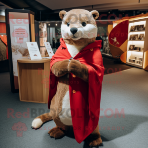 Red Marten mascotte kostuum...