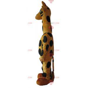 Mascotte giraffa gialla e nera molto carina - Redbrokoly.com