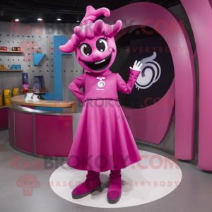 Magenta hestesko maskot...