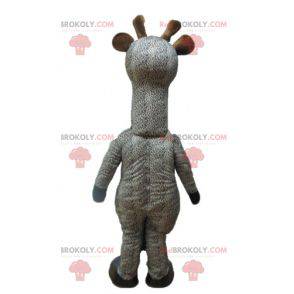Grå og hvit flekket sjiraff maskot - Redbrokoly.com