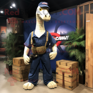 Navy Brachiosaurus mascotte...