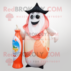 Peach Bottle Of Milk maskot...