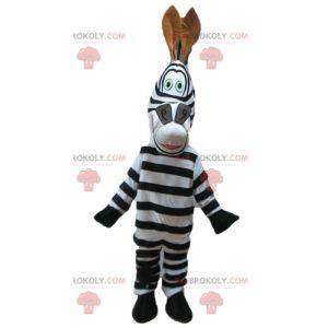 Mascote da famosa zebra Marty do desenho animado Madagascar -