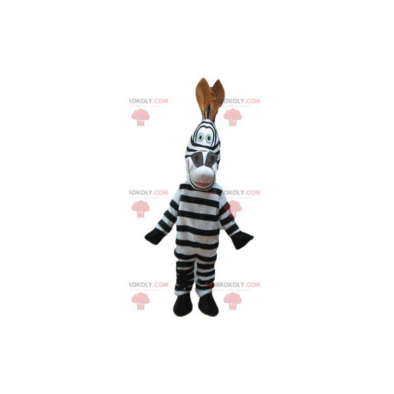 Maskottchen des berühmten Zebras Marty aus dem Cartoon