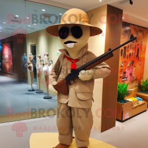  Sniper maskot kostume...