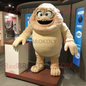 Beige Cyclops mascotte...