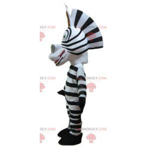 Mascote da famosa zebra Marty do desenho animado Madagascar -