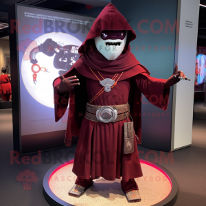 Maroon Samurai maskot drakt...